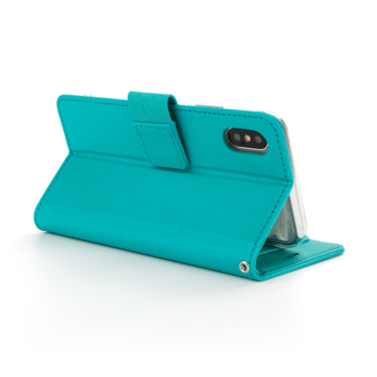 For iPhone XS / X ROAR Shockproof PU + TPU Horizontal Flip Leather Case with Holder & Card Slots