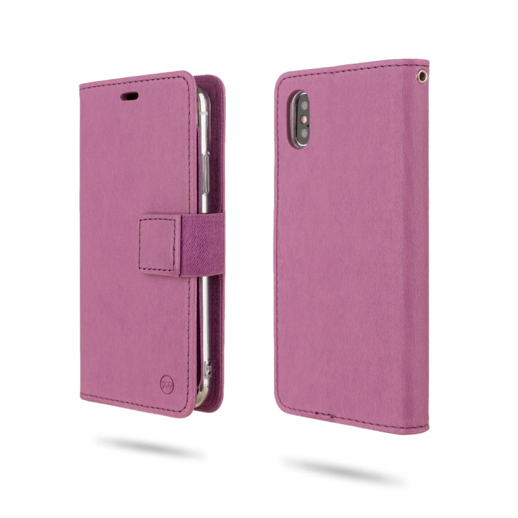For iPhone XS / X ROAR Shockproof PU + TPU Horizontal Flip Leather Case with Holder & Card Slots