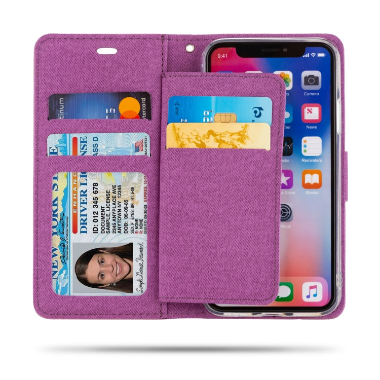 For iPhone XS / X ROAR Shockproof PU + TPU Horizontal Flip Leather Case with Holder & Card Slots