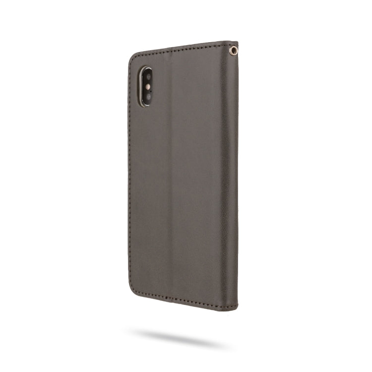 For iPhone XS / X ROAR Shockproof PU + TPU Horizontal Flip Leather Case with Holder & Card Slots