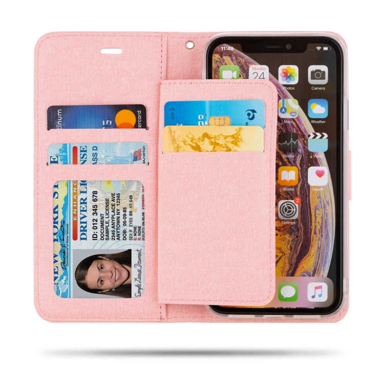 For iPhone XR ROAR Shockproof PU + TPU Horizontal Flip Leather Case with Holder & Card Slots