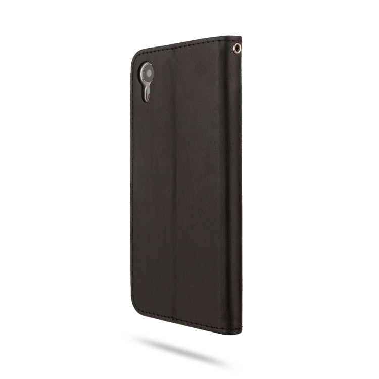 For iPhone XR ROAR Shockproof PU + TPU Horizontal Flip Leather Case with Holder & Card Slots