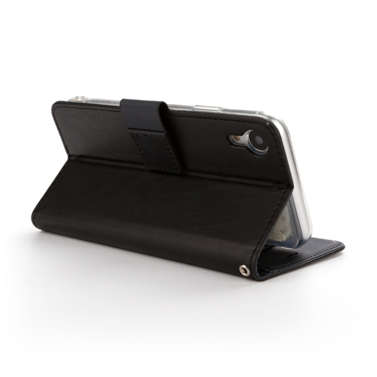 For iPhone XR ROAR Shockproof PU + TPU Horizontal Flip Leather Case with Holder & Card Slots
