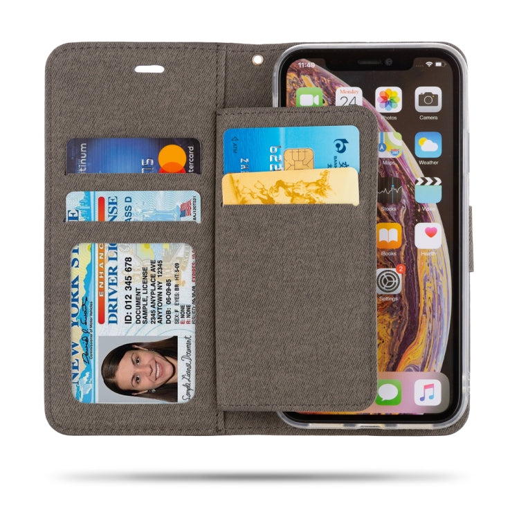 For iPhone XR ROAR Shockproof PU + TPU Horizontal Flip Leather Case with Holder & Card Slots