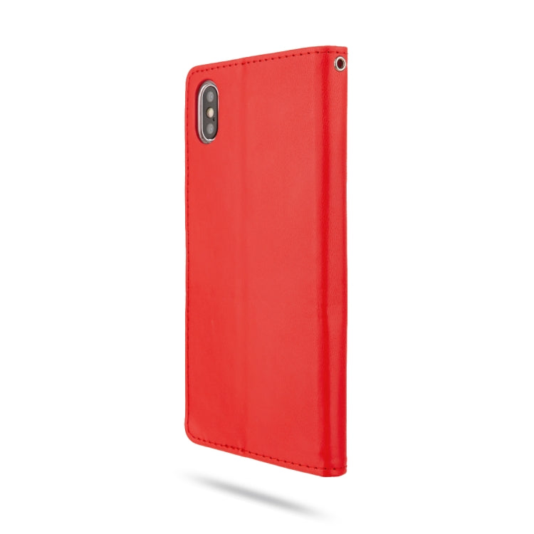 For iPhone XS Max ROAR Shockproof PU + TPU Horizontal Flip Leather Case with Holder & Card Slots
