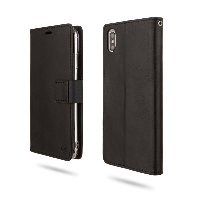 For iPhone XS Max ROAR Shockproof PU + TPU Horizontal Flip Leather Case with Holder & Card Slots