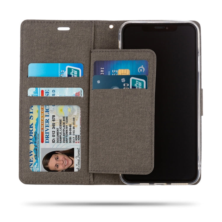 For iPhone XS Max ROAR Shockproof PU + TPU Horizontal Flip Leather Case with Holder & Card Slots