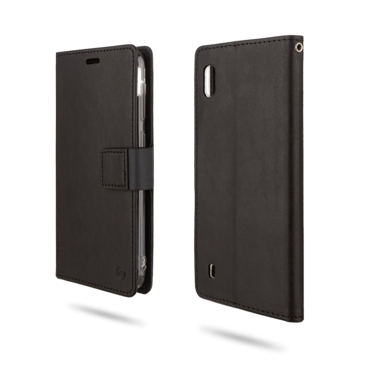 For Galaxy A10 ROAR Shockproof PU + TPU Horizontal Flip Leather Case with Holder & Card Slots
