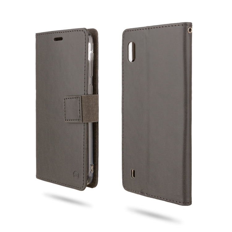 For Galaxy A10 ROAR Shockproof PU + TPU Horizontal Flip Leather Case with Holder & Card Slots