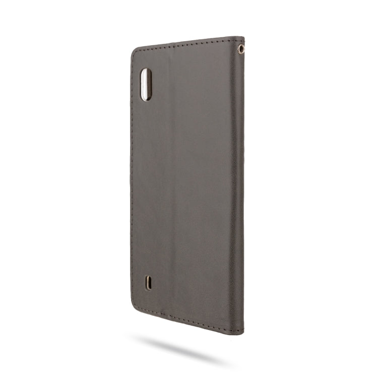 For Galaxy A10 ROAR Shockproof PU + TPU Horizontal Flip Leather Case with Holder & Card Slots