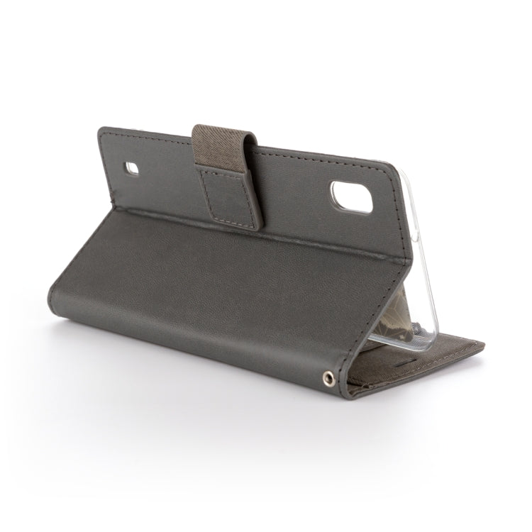 For Galaxy A10 ROAR Shockproof PU + TPU Horizontal Flip Leather Case with Holder & Card Slots
