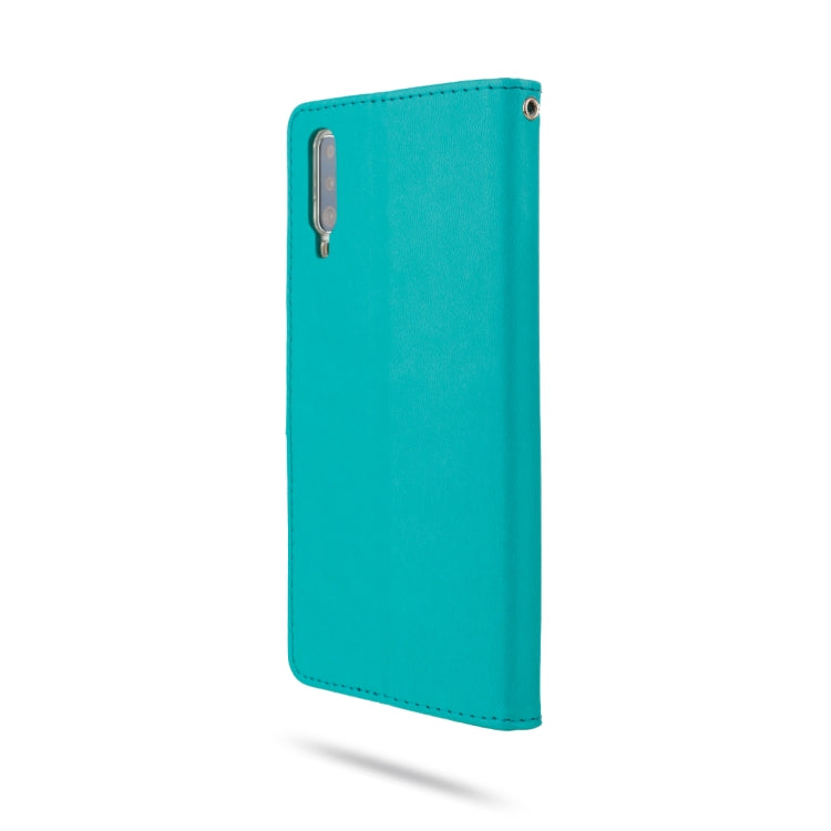 For Galaxy A70 ROAR Shockproof PU + TPU Horizontal Flip Leather Case with Holder & Card Slots