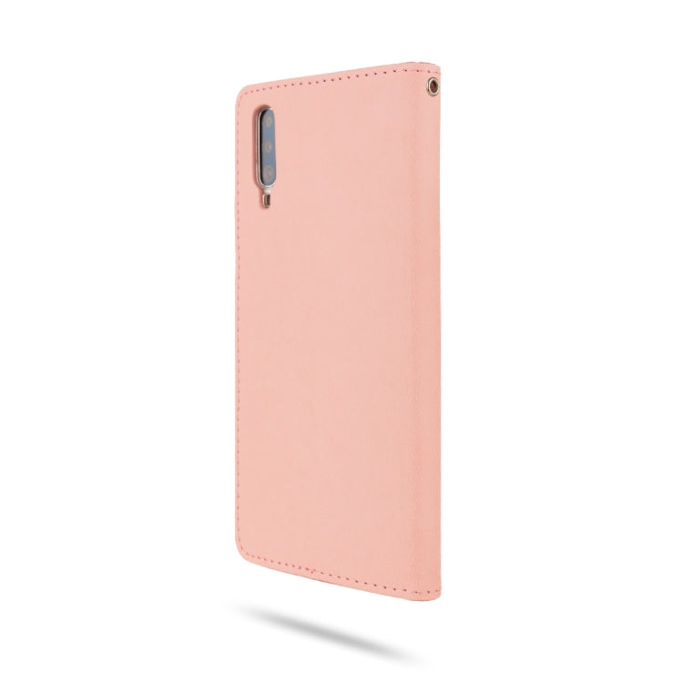 For Galaxy A70 ROAR Shockproof PU + TPU Horizontal Flip Leather Case with Holder & Card Slots
