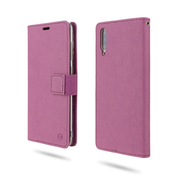 For Galaxy A70 ROAR Shockproof PU + TPU Horizontal Flip Leather Case with Holder & Card Slots