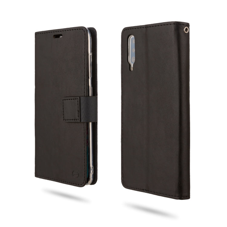 For Galaxy A70 ROAR Shockproof PU + TPU Horizontal Flip Leather Case with Holder & Card Slots