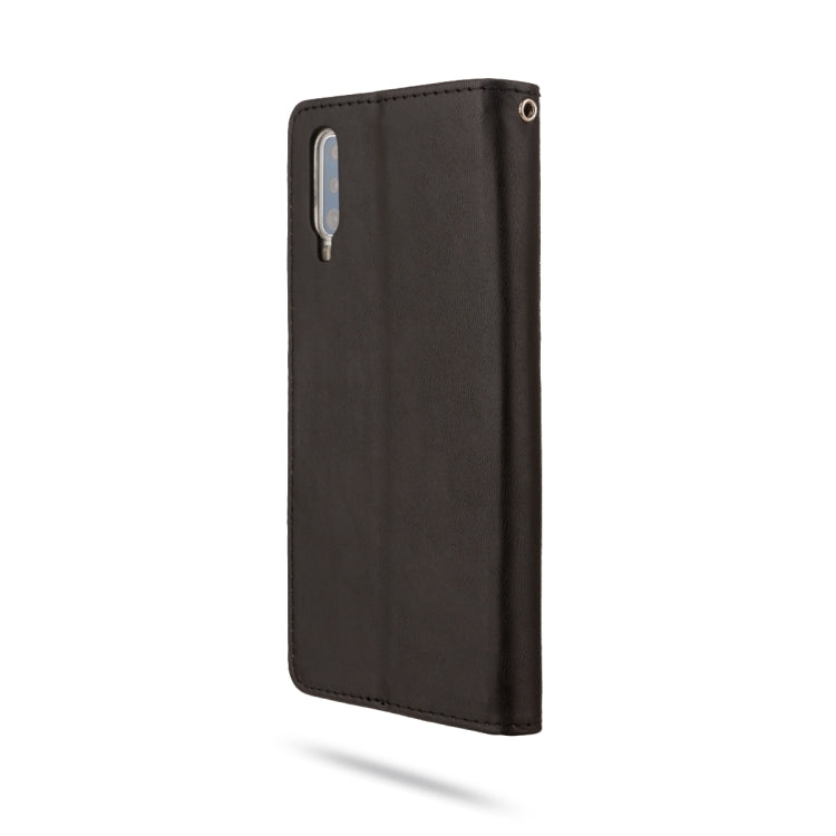 For Galaxy A70 ROAR Shockproof PU + TPU Horizontal Flip Leather Case with Holder & Card Slots