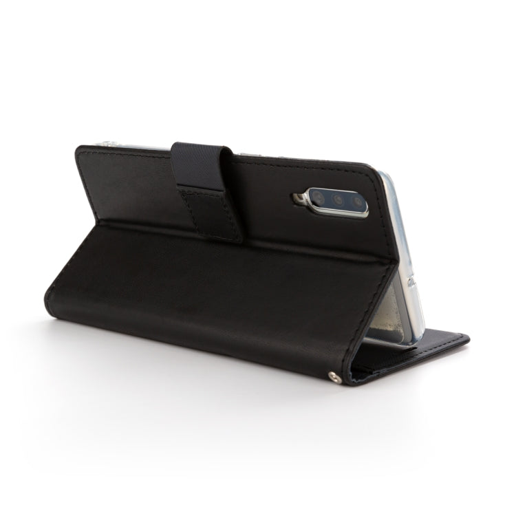 For Galaxy A70 ROAR Shockproof PU + TPU Horizontal Flip Leather Case with Holder & Card Slots
