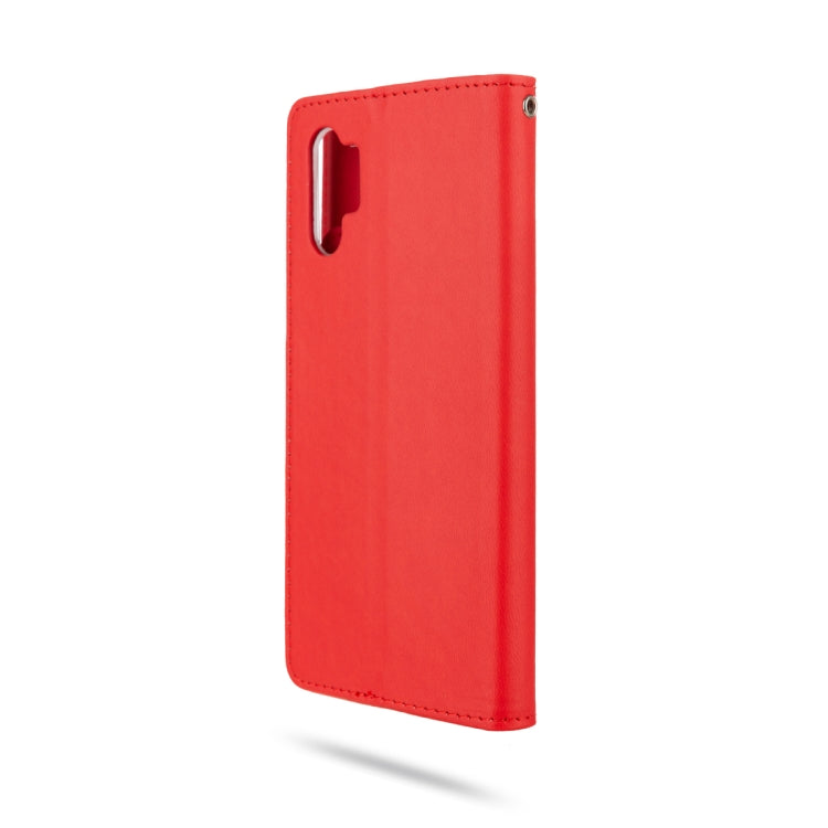 For Galaxy Note 10+ ROAR Shockproof PU + TPU Horizontal Flip Leather Case with Holder & Card Slots