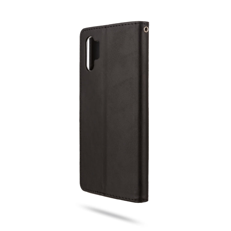 For Galaxy Note 10+ ROAR Shockproof PU + TPU Horizontal Flip Leather Case with Holder & Card Slots