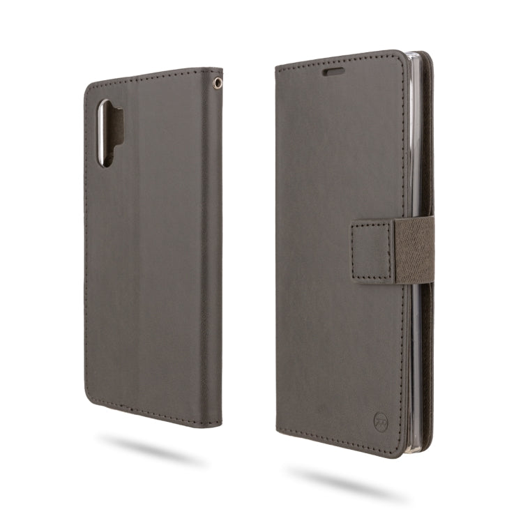 For Galaxy Note 10+ ROAR Shockproof PU + TPU Horizontal Flip Leather Case with Holder & Card Slots