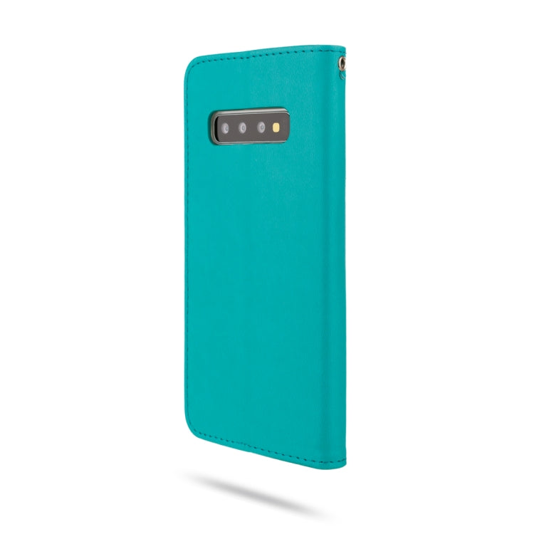 For Galaxy S10 ROAR Shockproof PU + TPU Horizontal Flip Leather Case with Holder & Card Slots
