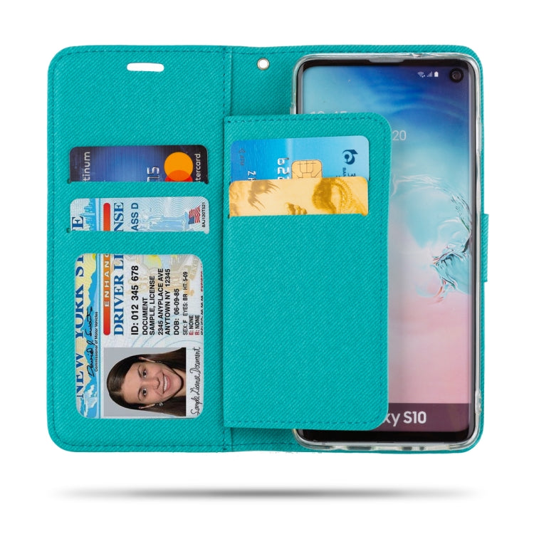 For Galaxy S10 ROAR Shockproof PU + TPU Horizontal Flip Leather Case with Holder & Card Slots