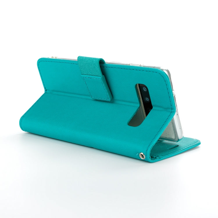 For Galaxy S10 ROAR Shockproof PU + TPU Horizontal Flip Leather Case with Holder & Card Slots