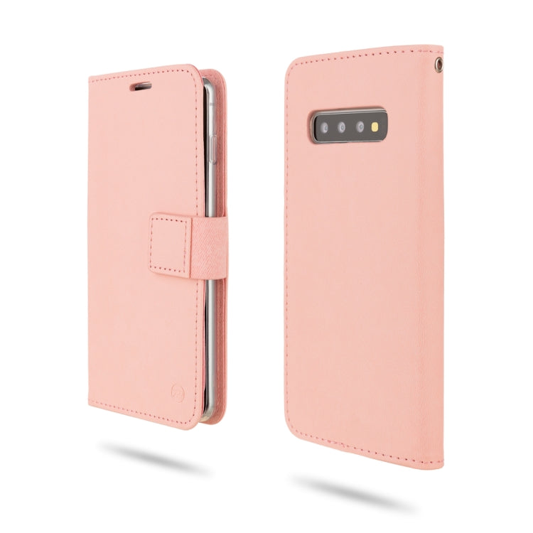 For Galaxy S10 ROAR Shockproof PU + TPU Horizontal Flip Leather Case with Holder & Card Slots