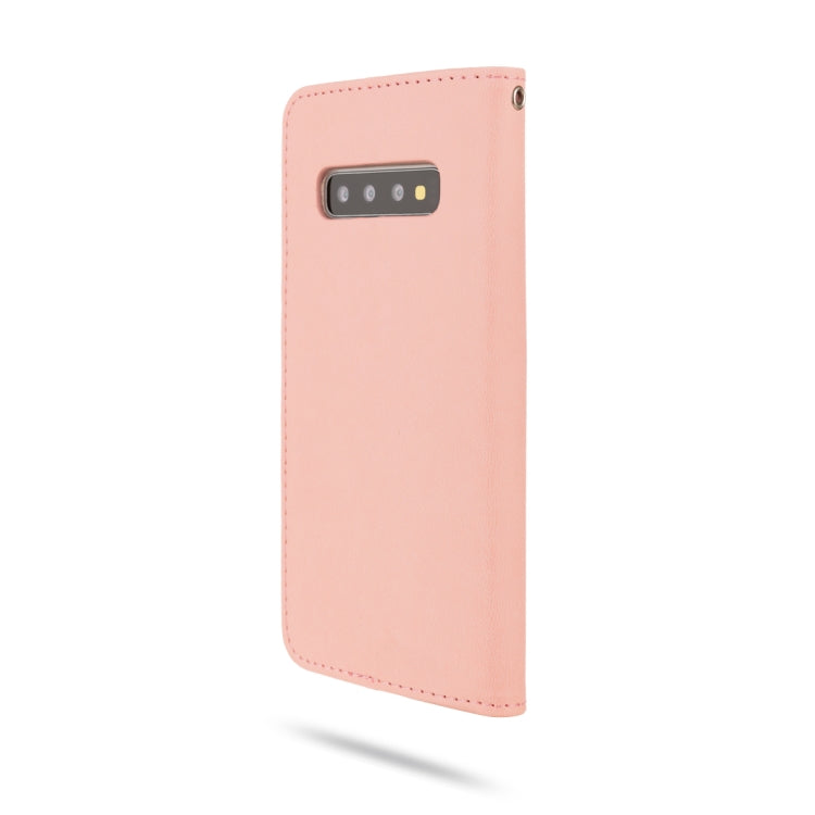 For Galaxy S10 ROAR Shockproof PU + TPU Horizontal Flip Leather Case with Holder & Card Slots
