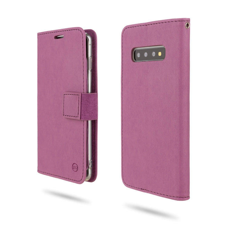 For Galaxy S10 ROAR Shockproof PU + TPU Horizontal Flip Leather Case with Holder & Card Slots