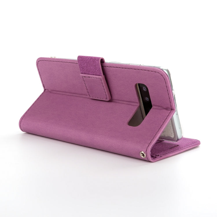 For Galaxy S10 ROAR Shockproof PU + TPU Horizontal Flip Leather Case with Holder & Card Slots