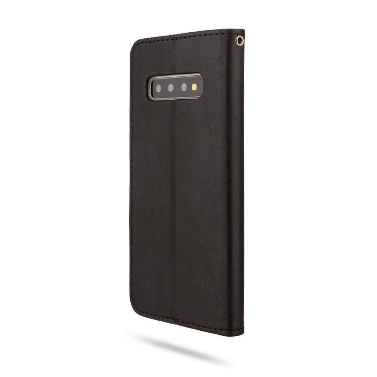 For Galaxy S10 ROAR Shockproof PU + TPU Horizontal Flip Leather Case with Holder & Card Slots