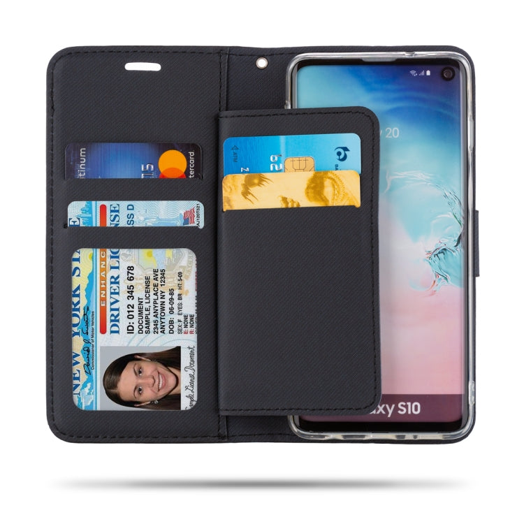 For Galaxy S10 ROAR Shockproof PU + TPU Horizontal Flip Leather Case with Holder & Card Slots