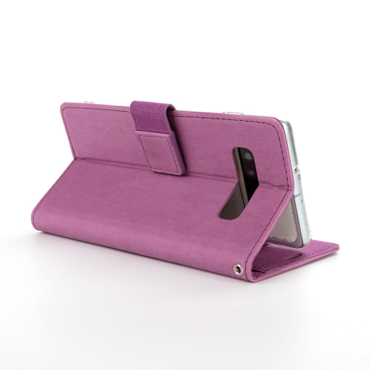 For Galaxy S10+ ROAR Shockproof PU + TPU Horizontal Flip Leather Case with Holder & Card Slots