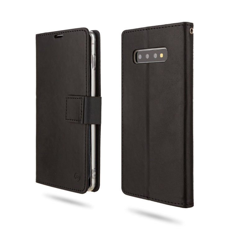 For Galaxy S10+ ROAR Shockproof PU + TPU Horizontal Flip Leather Case with Holder & Card Slots