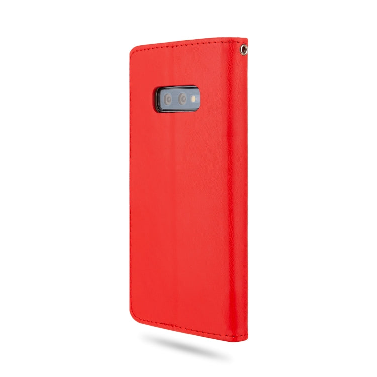 For Galaxy S10e ROAR Shockproof PU + TPU Horizontal Flip Leather Case with Holder & Card Slots