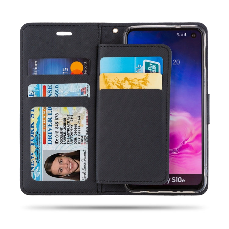 For Galaxy S10e ROAR Shockproof PU + TPU Horizontal Flip Leather Case with Holder & Card Slots