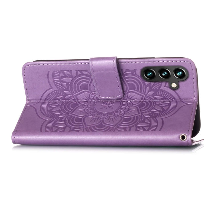 For Samsung Galaxy A13 Dream Catcher Printing Horizontal Flip Leather Phone Case