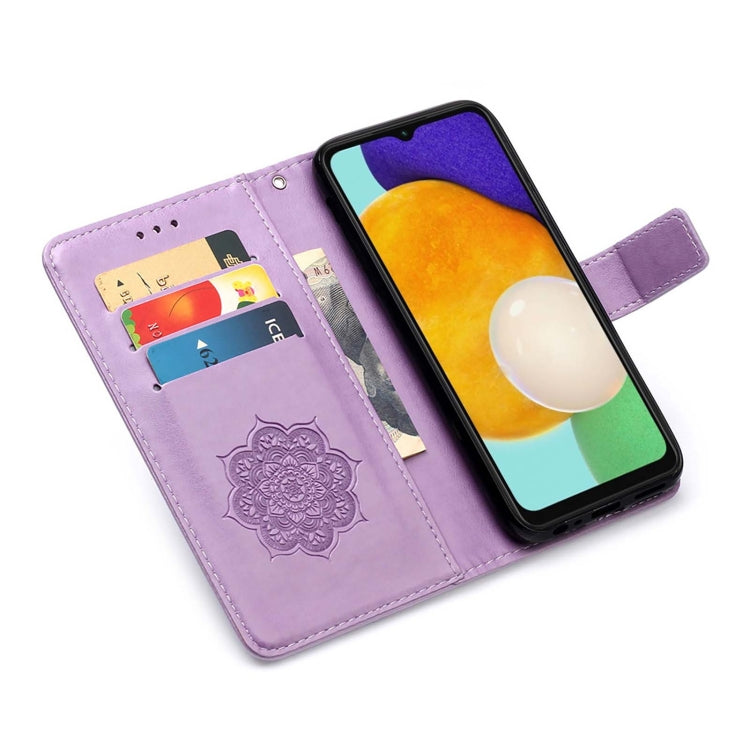 For Samsung Galaxy A13 Dream Catcher Printing Horizontal Flip Leather Phone Case