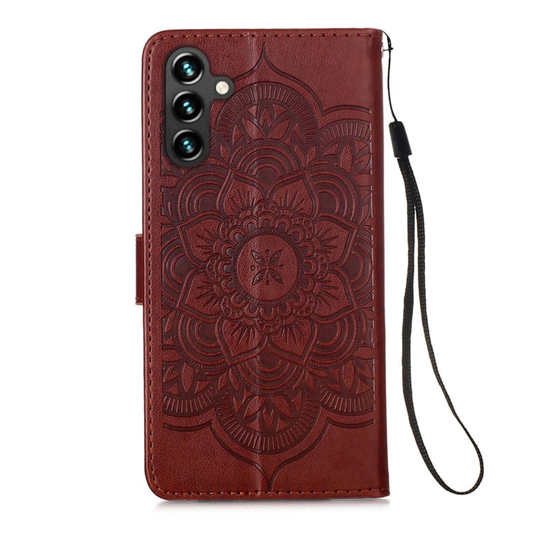 For Samsung Galaxy A13 Dream Catcher Printing Horizontal Flip Leather Phone Case