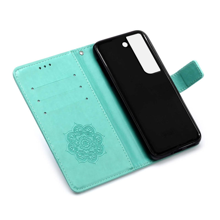 For Samsung Galaxy S22 5G Dream Catcher Printing Horizontal Flip Leather Phone Case