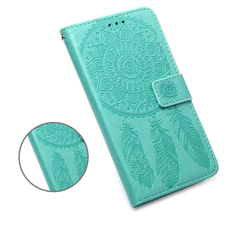 For Samsung Galaxy S22 5G Dream Catcher Printing Horizontal Flip Leather Phone Case