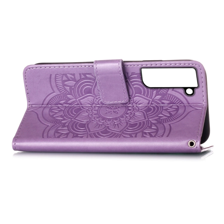 For Samsung Galaxy S22 5G Dream Catcher Printing Horizontal Flip Leather Phone Case
