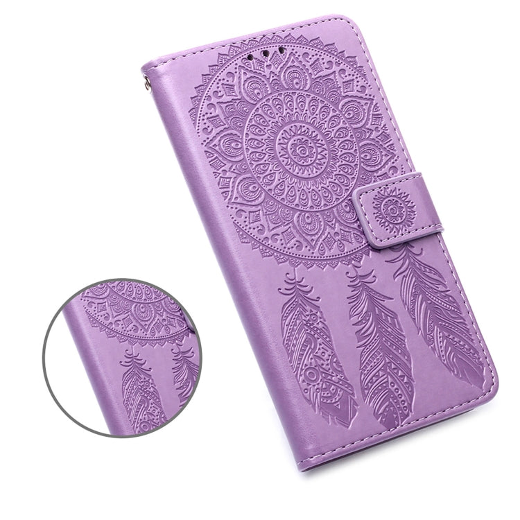 For Samsung Galaxy S22 5G Dream Catcher Printing Horizontal Flip Leather Phone Case