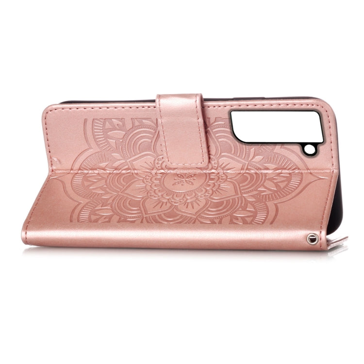 For Samsung Galaxy S22 5G Dream Catcher Printing Horizontal Flip Leather Phone Case