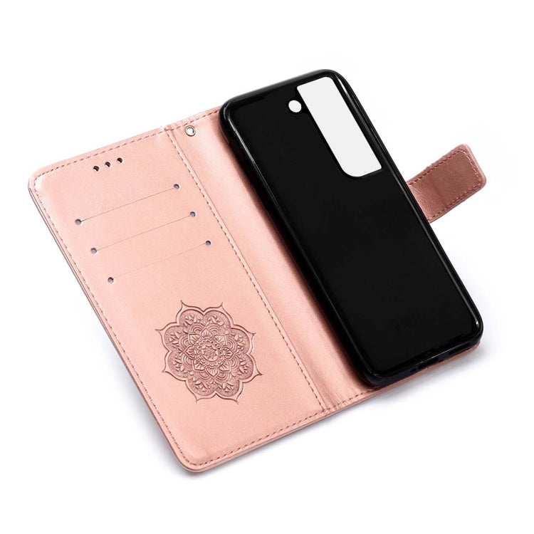 For Samsung Galaxy S22 5G Dream Catcher Printing Horizontal Flip Leather Phone Case