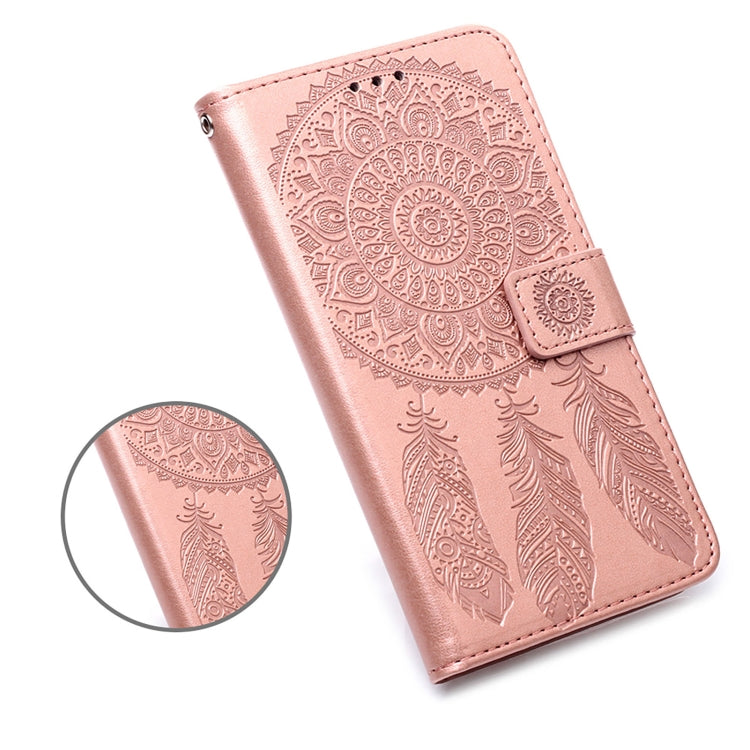 For Samsung Galaxy S22 5G Dream Catcher Printing Horizontal Flip Leather Phone Case