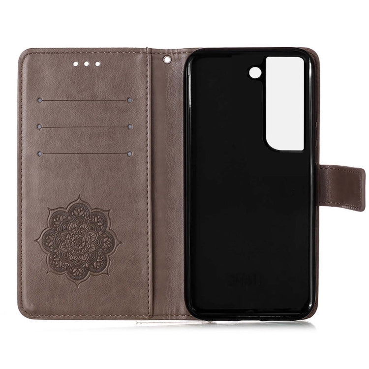 For Samsung Galaxy S22 5G Dream Catcher Printing Horizontal Flip Leather Phone Case
