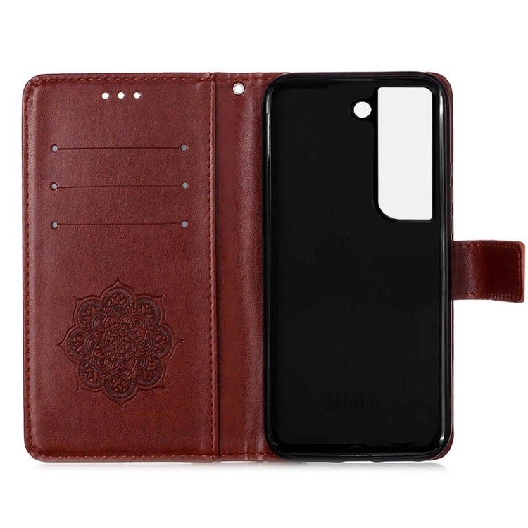 For Samsung Galaxy S22 5G Dream Catcher Printing Horizontal Flip Leather Phone Case