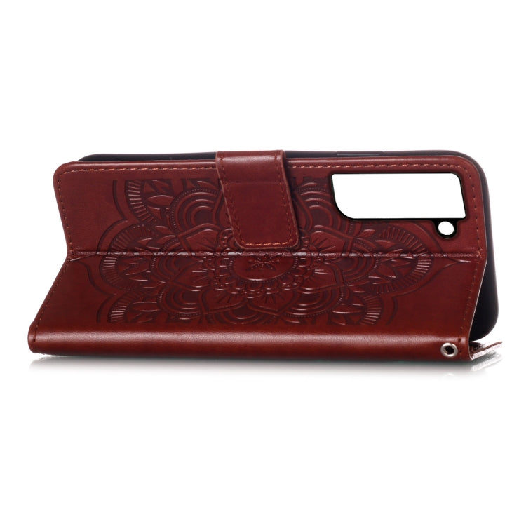 For Samsung Galaxy S22 5G Dream Catcher Printing Horizontal Flip Leather Phone Case